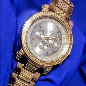 JBW Men's Gold Chronograph Bracelet Watch